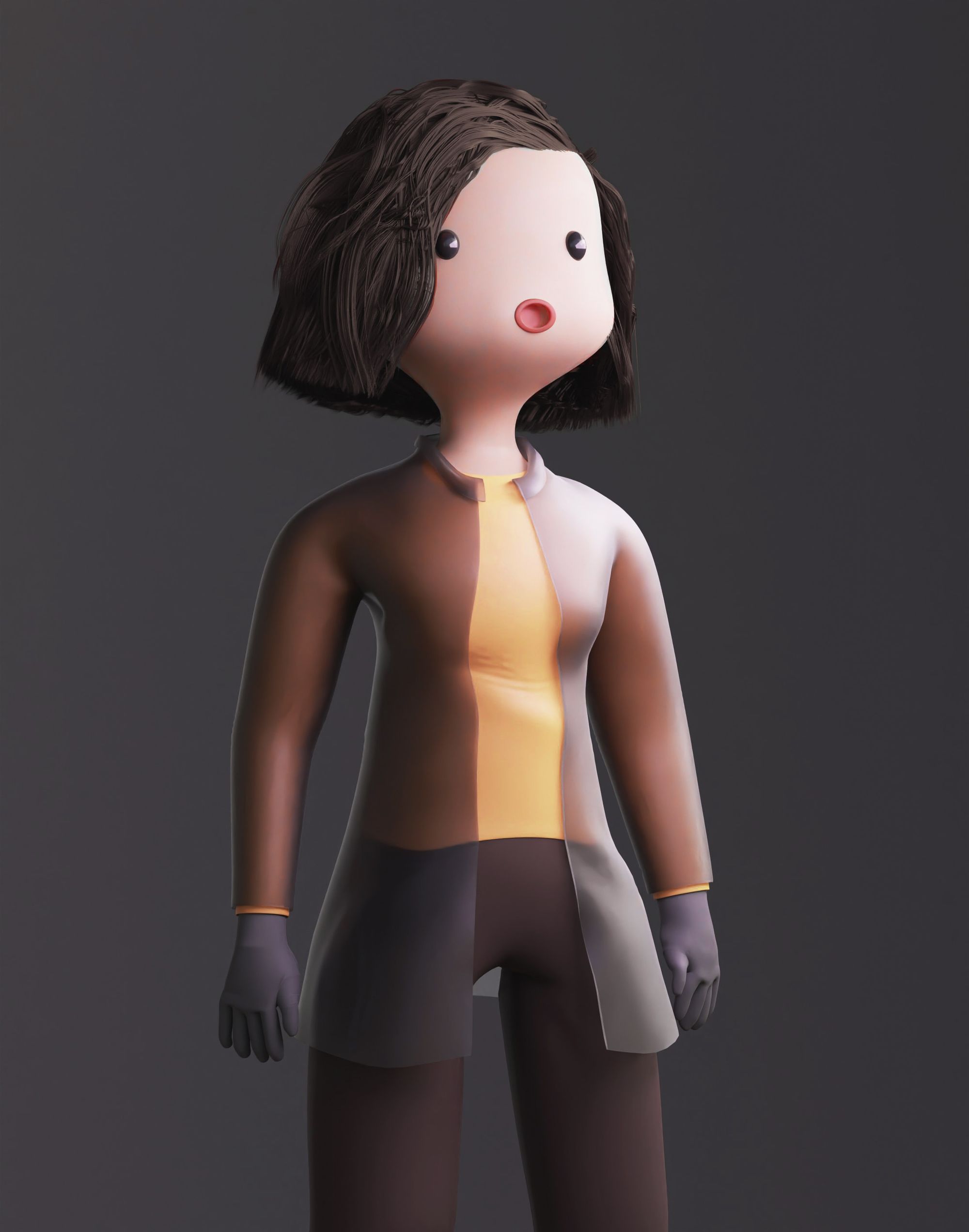 Cute Character Modeling  Blender Tutorial for Beginners [RealTime] 